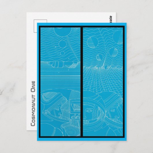 Cosmonaut One Briefkaart (Voorkant / Achterkant)