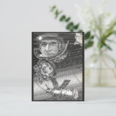 Cosmonaut Vijf Briefkaart (Staand voorkant)