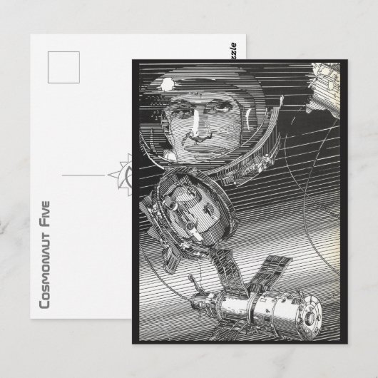 Cosmonaut Vijf Briefkaart (Voorkant / Achterkant)