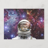 Cosmonautkat Briefkaart (Voorkant)