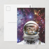 Cosmonautkat Briefkaart (Voorkant / Achterkant)