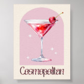 Cosmopolitan Art Print | Bar Decor Cocktail Poster (Voorkant)