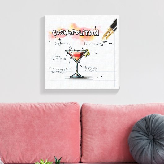 Cosmopolitan Canvas Afdruk (Insitu (Woonkamer))