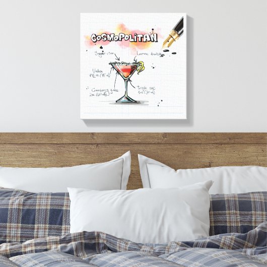 Cosmopolitan Canvas Afdruk (Insitu (Slaapkamer))