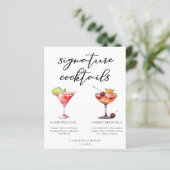 Cosmopolitan Cherry French 75 Cocktails Menu (Staand voorkant)