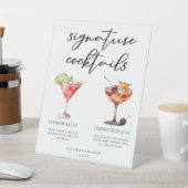 Cosmopolitan Cherry French 75 Cocktails Menu Reclamebord Met Voetstuk (Insitu)