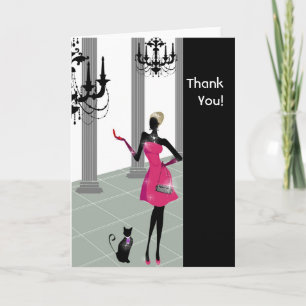 Cosmopolitan Chic Thank You Cards Bedankkaart