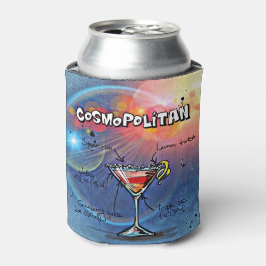 Cosmopolitan Cocktail (#2 van de 12 Reeksen van de Blikjeskoeler (Blikje Voorkant)