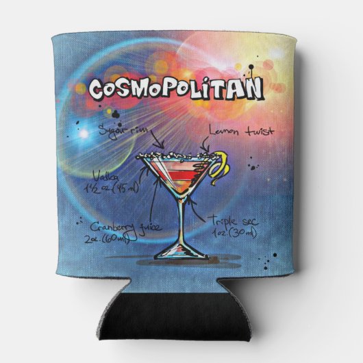 Cosmopolitan Cocktail (#2 van de 12 Reeksen van de Blikjeskoeler (Achterkant)