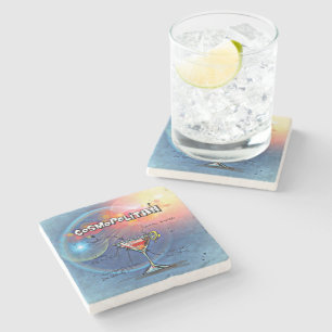 Cosmopolitan Cocktail (#2 van de 12 Reeksen van de Stenen Onderzetter