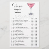 Cosmopolitan cocktail Bridal shower Shoe game (Voorkant)