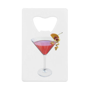 Cosmopolitan Cocktail Creditkaart Flessenopener
