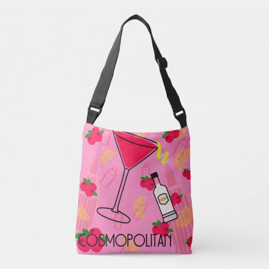 Cosmopolitan Cocktail Crossbody Tas (Voorkant)
