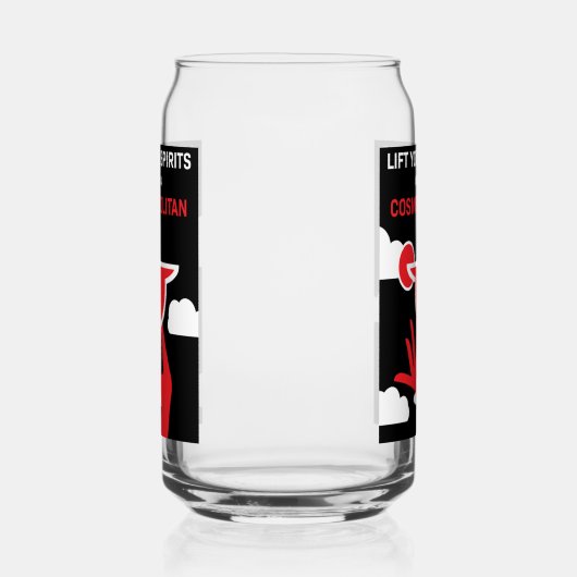 Cosmopolitan Cocktail Drink Blikvorm Glas (Links)