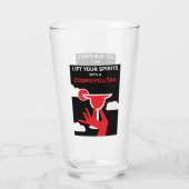 Cosmopolitan Cocktail Drink Glas (Achterkant)