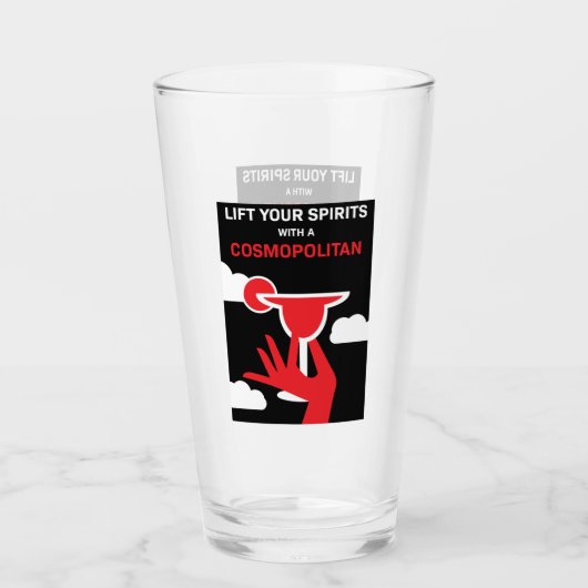 Cosmopolitan Cocktail Drink Glas (Voorkant)