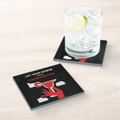 Cosmopolitan Cocktail Drink Glazen Onderzetter (Schuin)