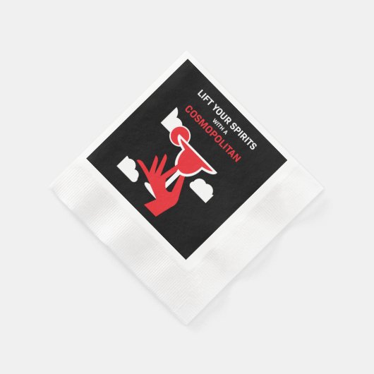 Cosmopolitan Cocktail Drink Servet (Hoek)