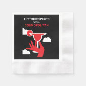 Cosmopolitan Cocktail Drink Servet (Voorkant)