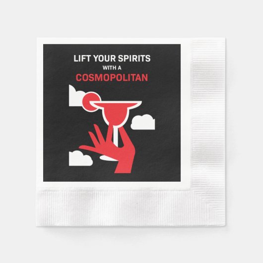 Cosmopolitan Cocktail Drink Servet (Voorkant)
