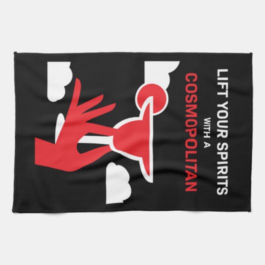 Cosmopolitan Cocktail Drink Theedoek (Horizontaal)