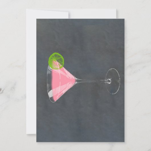 Cosmopolitan Cocktail Kaart (Voorkant)