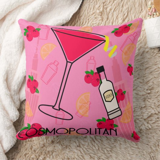Cosmopolitan Cocktail Kussen (Deken)