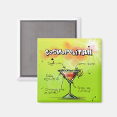 Cosmopolitan Cocktail Magneet (Voorkant / Achterkant)