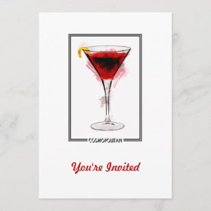 Cosmopolitan Cocktail Marker Sketch Kaart