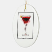 Cosmopolitan Cocktail Marker Sketch Keramisch Ornament (Links)