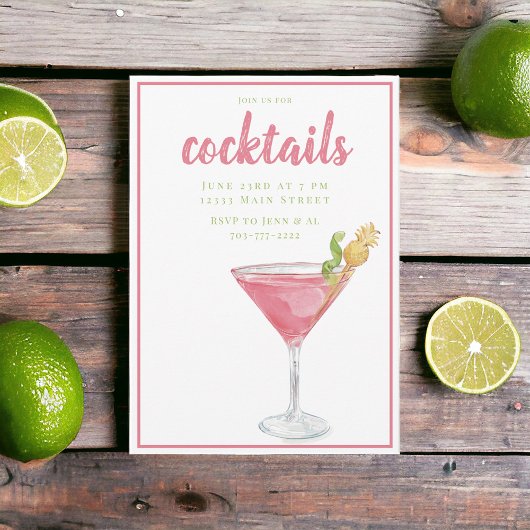 Cosmopolitan Cocktail Party Kaart