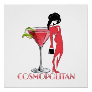 Cosmopolitan Cocktail Perfect Poster