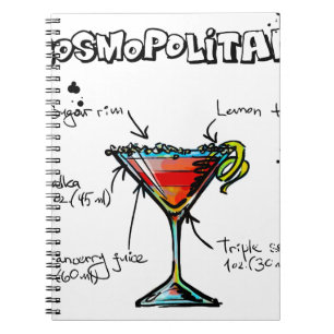 Cosmopolitan Cocktail Recipe Notitieboek