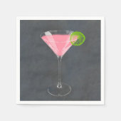Cosmopolitan Cocktail Servet (Voorkant)