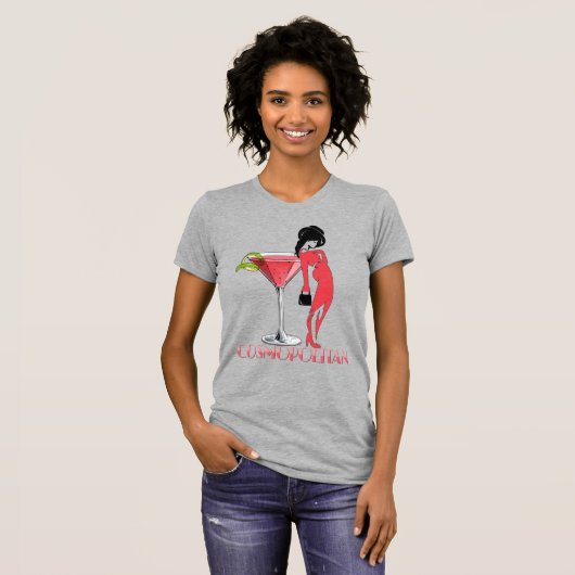 Cosmopolitan Cocktail T-shirt (Voorkant volledig)