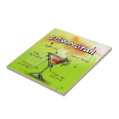 Cosmopolitan Cocktail Tegeltje (Zijkant)