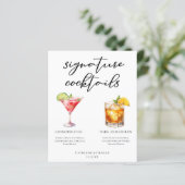 Cosmopolitan Dark Stormy Signature Cocktails Menu (Staand voorkant)