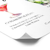 Cosmopolitan Gin & Tonic Signature Cocktails Menu Poster (Hoek)