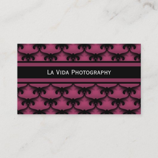 Cosmopolitan Glam Visitekaartje, Bourgogne Visitekaartje (Voorkant)