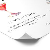 Cosmopolitan Lemon Drop Signature Cocktails Menu Poster (Hoek)