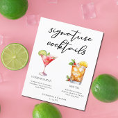 Cosmopolitan Mai Tai Signature Cocktails Menu