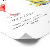 Cosmopolitan Mojito Signature Cocktails Menu Poster (Hoek)