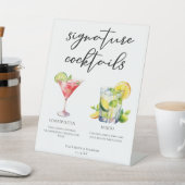 Cosmopolitan Mojito Signature Cocktails Menu Reclamebord Met Voetstuk (Insitu)