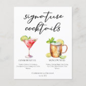 Cosmopolitan Moscow Mule Signature Cocktails Menu (Voorkant)