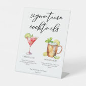 Cosmopolitan Moscow Mule Signature Cocktails Menu Reclamebord Met Voetstuk (Voorkant)