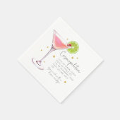 Cosmopolitan Recept Cocktail Servet (Hoek)