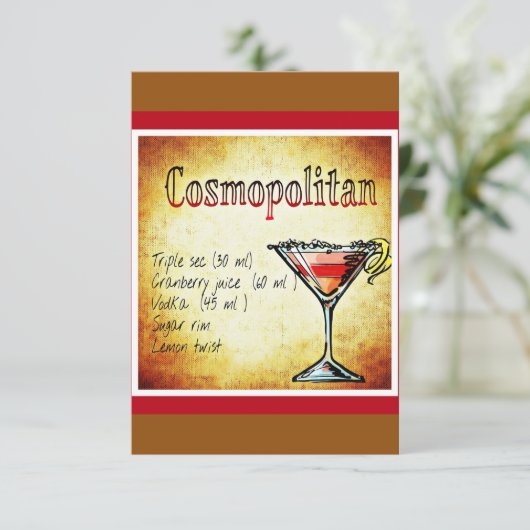 COSMOPOLITAN RECIPE ALCOHOLIC (Staand voorkant)