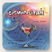 Cosmopolitan Recipe Bar Blue Bier Onderzetter (Voorkant)