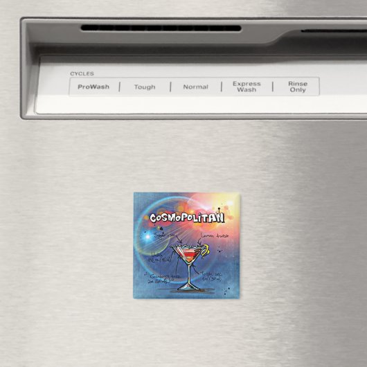 Cosmopolitan Recipe Bar Blue Magneet (Insitu (Vaatwasser))