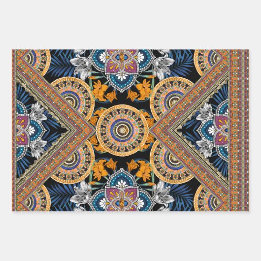 Cosmopolitan  Retro Patroon Inpakpapier Vel (Voorkant 2)